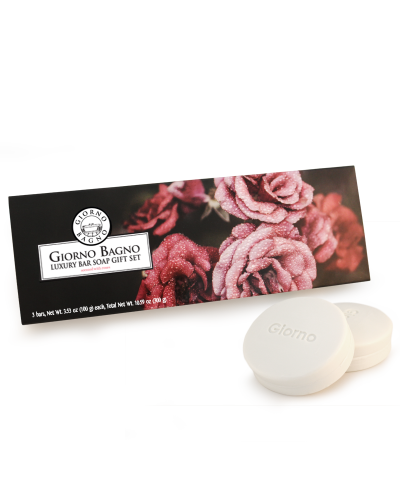 Details of the product Luxury Bar Soap Gift Set -  Roses <br>(scented with Roses)