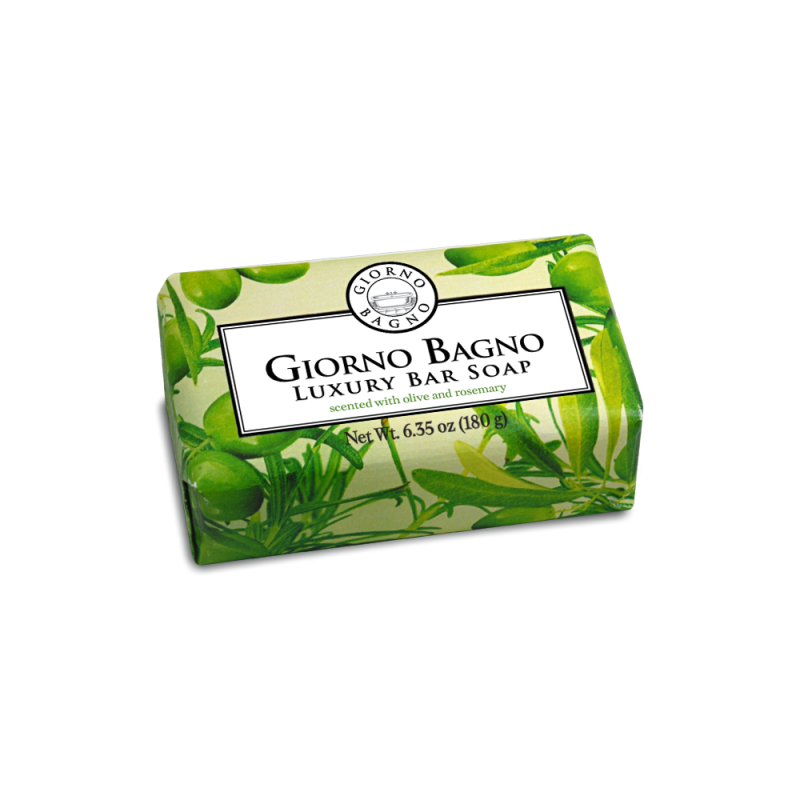 Scented with Olive and Rosemary <br>Net Wt. 6.35 oz ( 180 g ) 