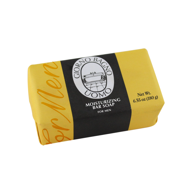 Moisturizing Bar Soap For Men - Scented with Black Oud - Net Wt. 6.35 oz ( 180 g )