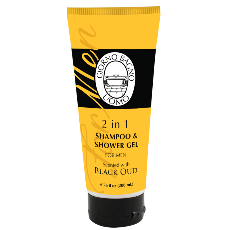 2 in 1 Shampoo & Shower Scented Gel Black Oud 6.76 fl oz (200 mL)